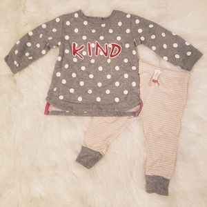 Infant Girls Kind Outfit 12 months